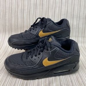 Nike Air Max 90 Essential Black Gold (AV7894-001) Mens 8 (US) 41 (EUR)